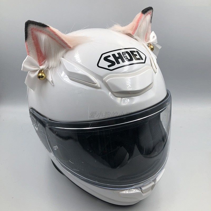 Motorcycle Helmets - Decorative canine ear motorcycle skiing helmet