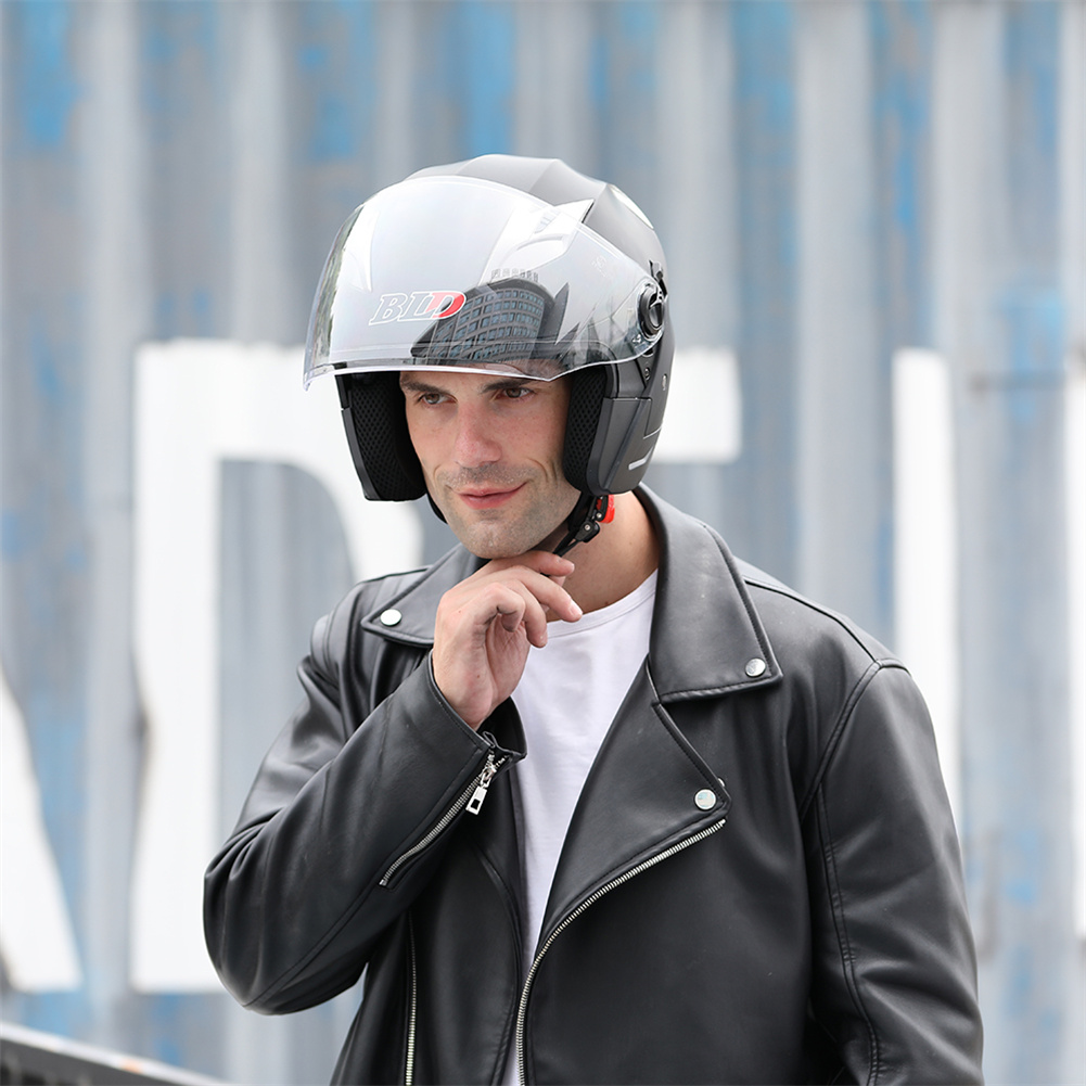BLD Stylish 3/4 Half Face Helm - Full Face Motorcycle Helmet With Bluetooth review and price