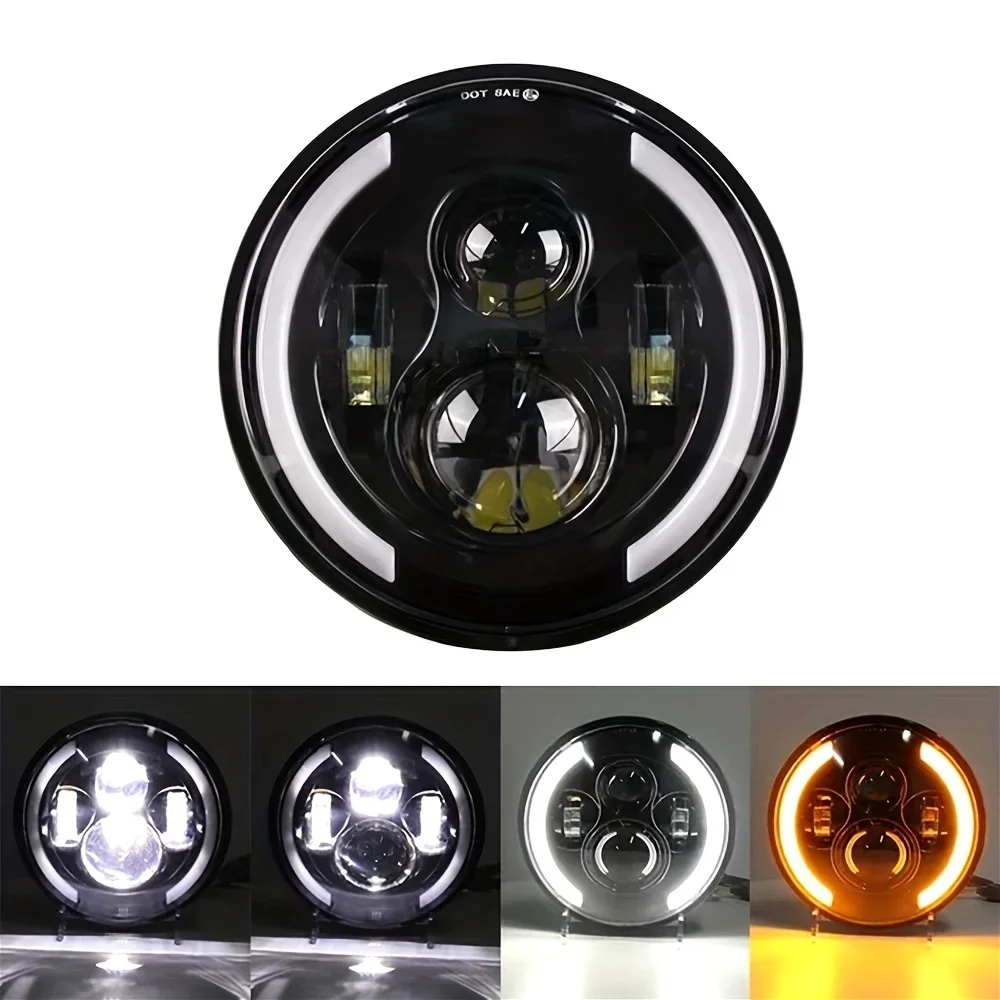 50W 7Inch 17.78cm LED Angel Ey - Universal Motorcycle Led Headlight Projector review and price