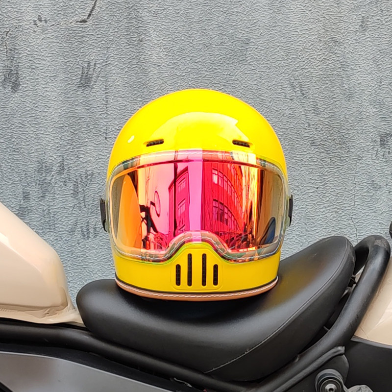 ORZ CE DOT Approved Retro Full - Full Face Motorcycle Helmet With Bluetooth review and price